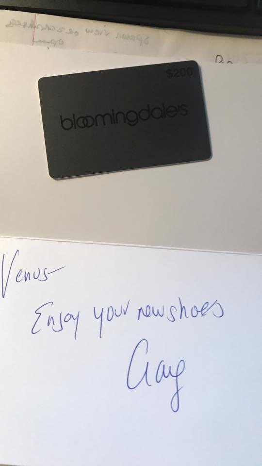 Ha so the Bloomingdales card finally got here it's not 250 but 200i still need to sell it.