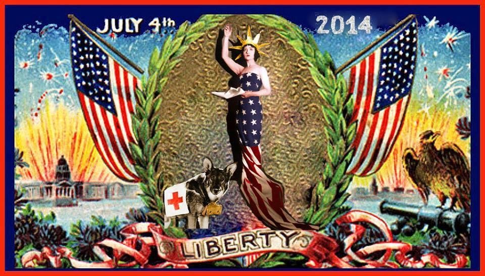 Have a great 4th of July from Betty Comson and Rin Tin TIn!