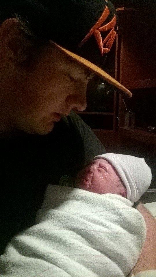 Daddy and his son Silas.