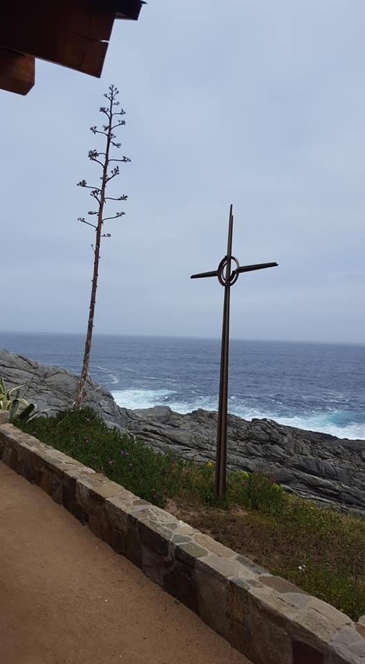 The chapel at Zapallar overlooking the Pacific