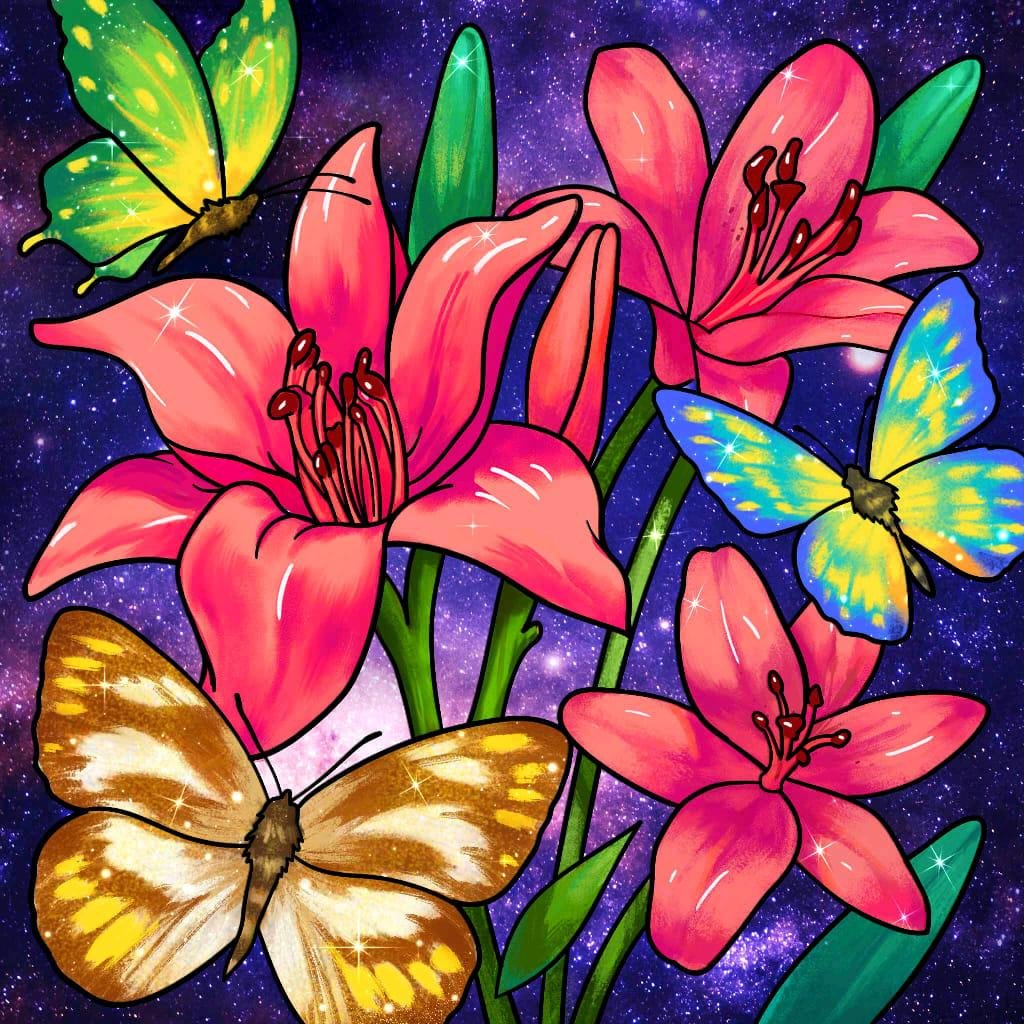This is easy to do and quick But doesn,t replace coloring or painting