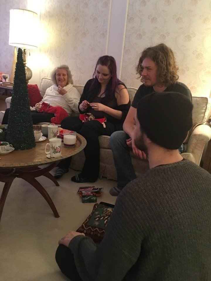 Gramma's 91 st Christmas with Mary Kate McKenna , Jameson Gibson and Patrick Rory McKenna