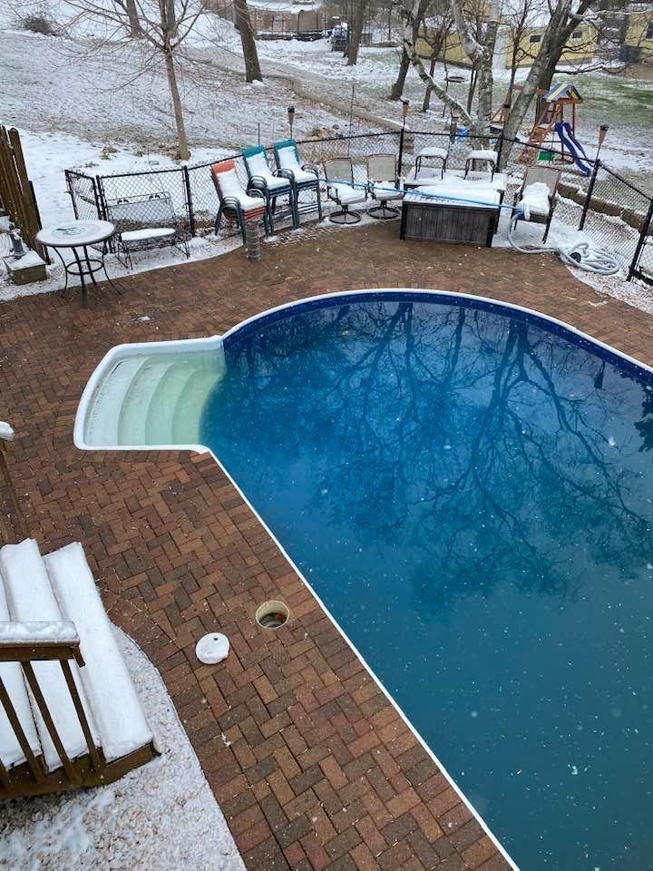 Not the usual pool opening. Might have jumped the gun a little LOL