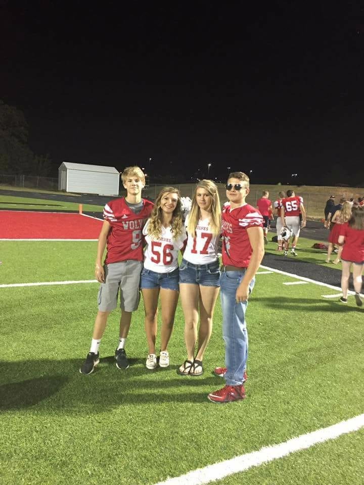 My grandson on the far left and my granddaughter #17!!