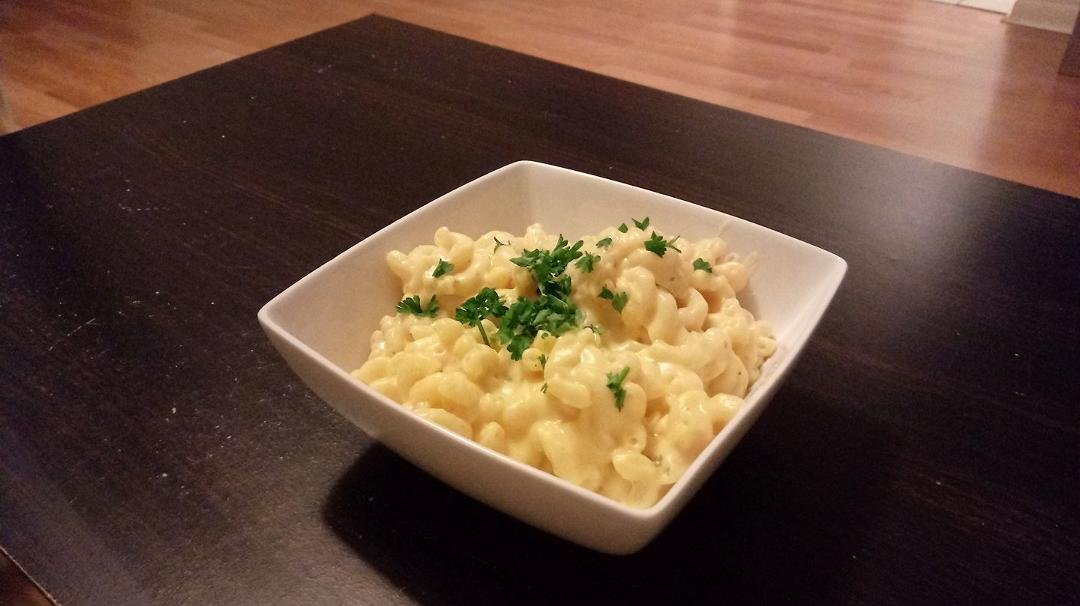 My homemade mac and cheese, everything was made from scratch.