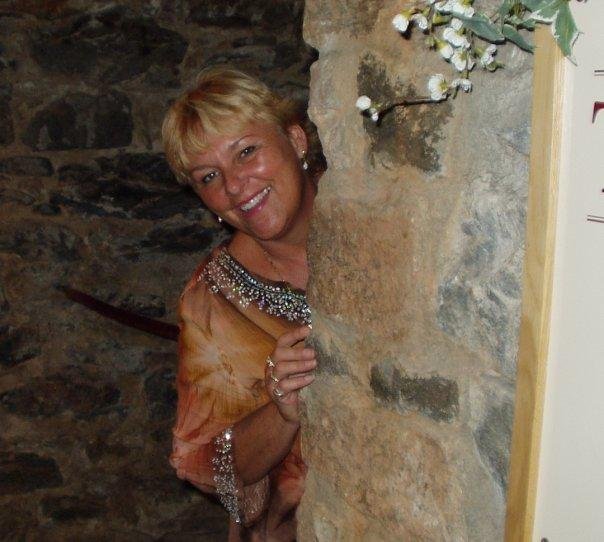 Having fun in the wine cellar in the Biltmore winery.