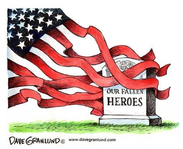 On Monday we stop and remember those who are no longer with us so that we can enjoy our freedom. Enjoy the holiday but remember those who made it possible. God bless the American Serviceperson