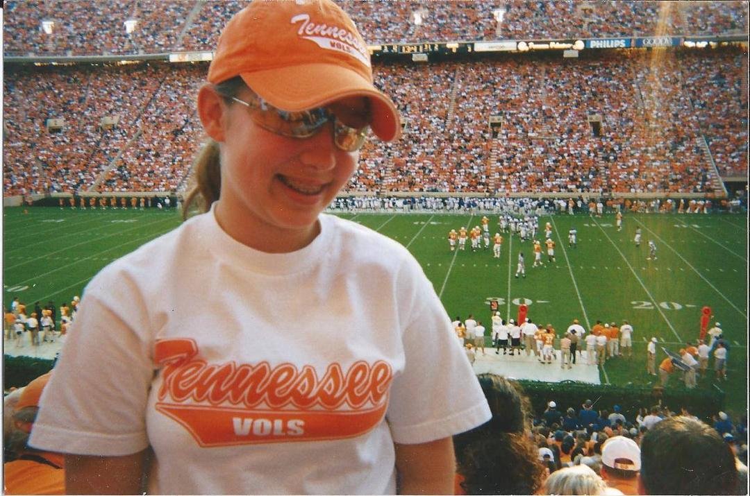 I would take my granddaughter, Jessica Greene, to most of the football games. This is the best pic I took of her.