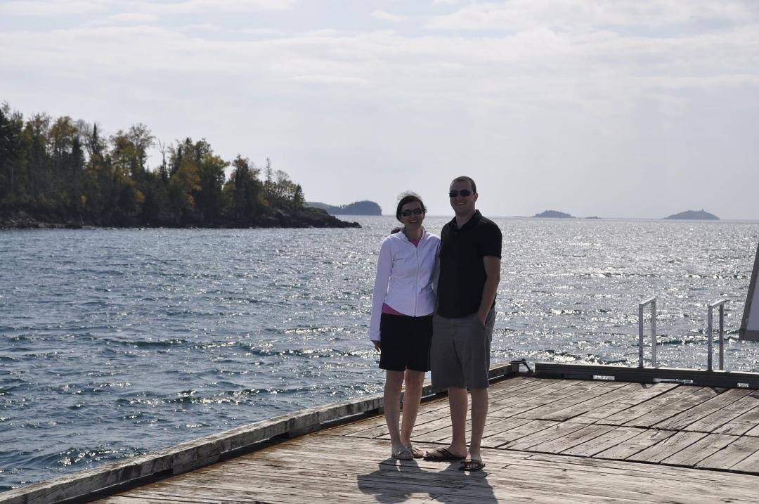 Susan and Michael at Silver Islet