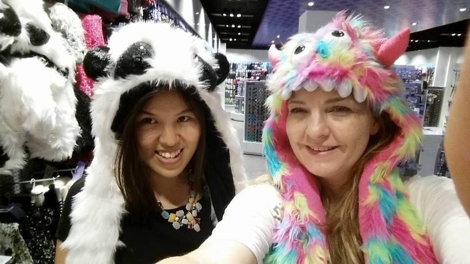 Shopping and being silly