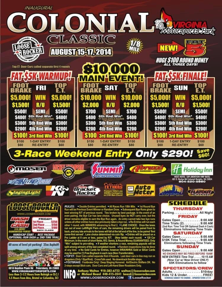 Deep staging is honored at the Loose Rocker events like this one! It's also footbrake only! I'm not driving several hours to a big money bottom bulb race that does not honor deep staging! Michael Dike Jr., find us a 2 car t