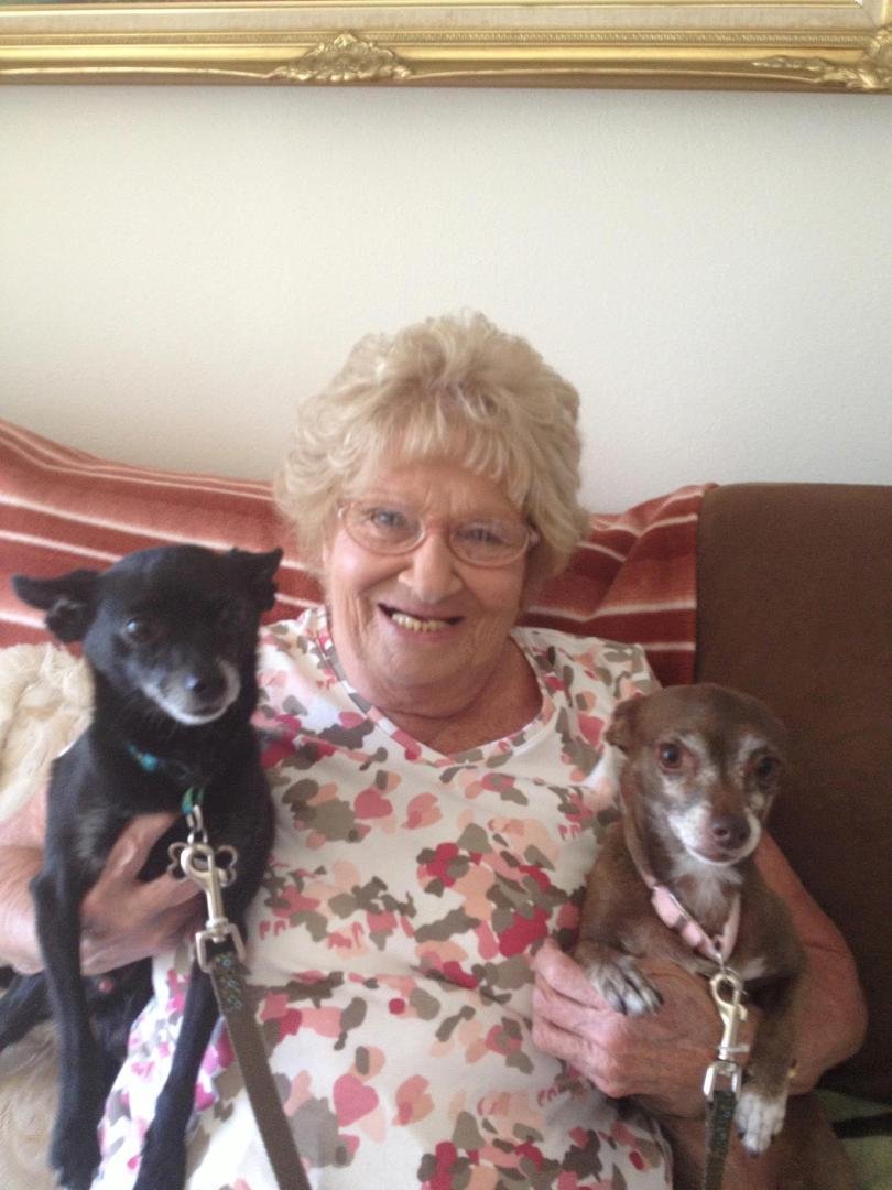 Mom and her grandtails...