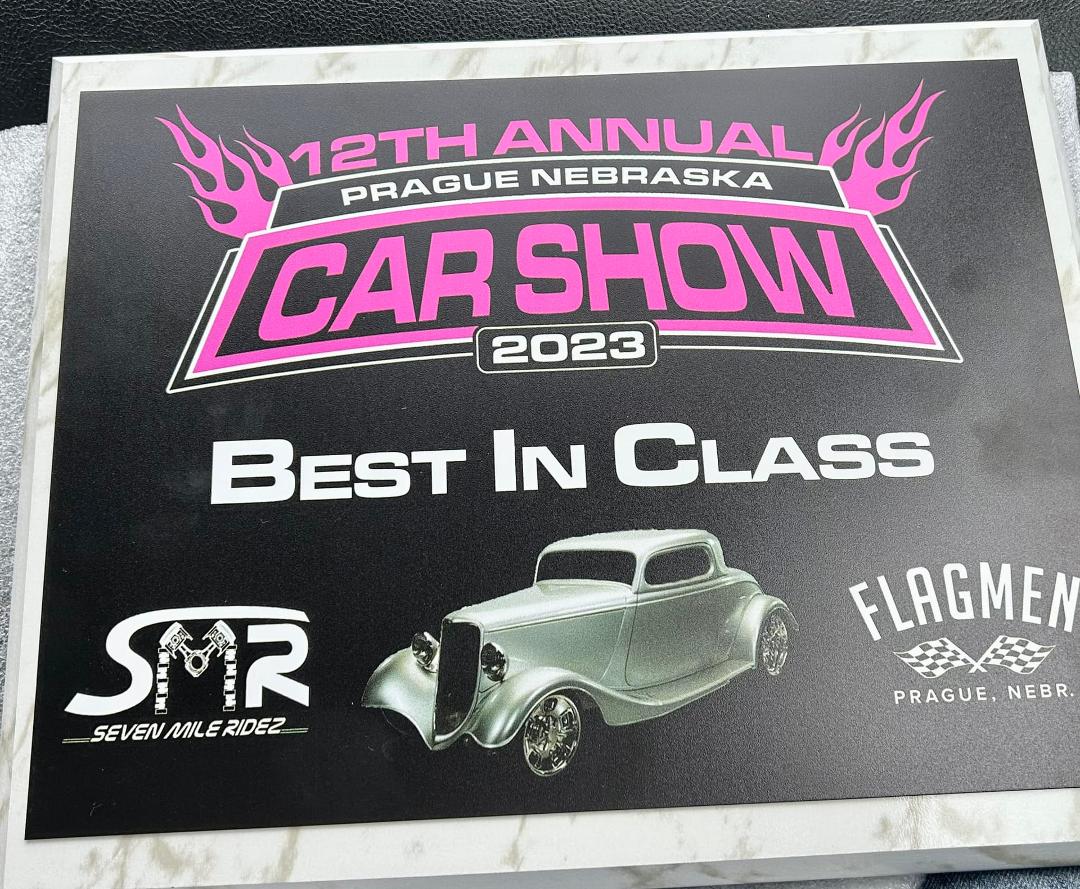 Another show today for the white car and another First Place.  3 Shows - 3 awards!