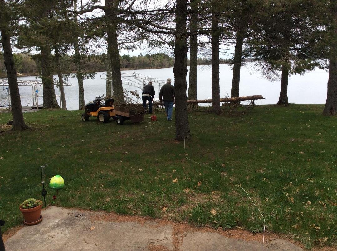 Thanks so much to our great neighbor Ken for cutting up the tree that fell in our front yard. So thankful for his help