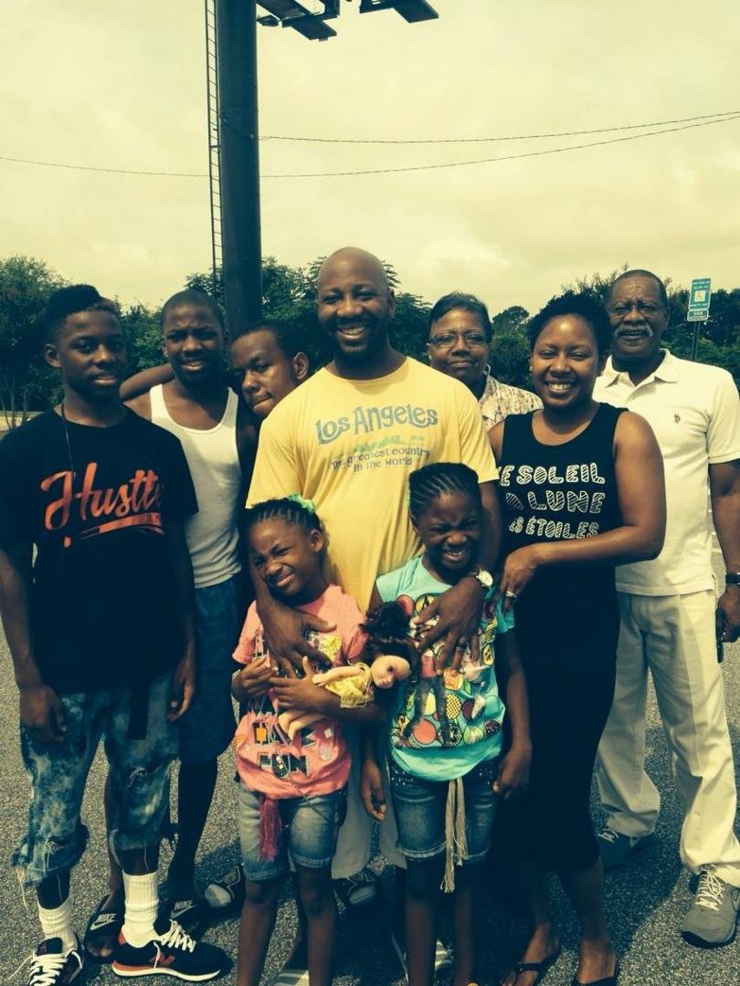 So good to see my cousin and his lovely family
