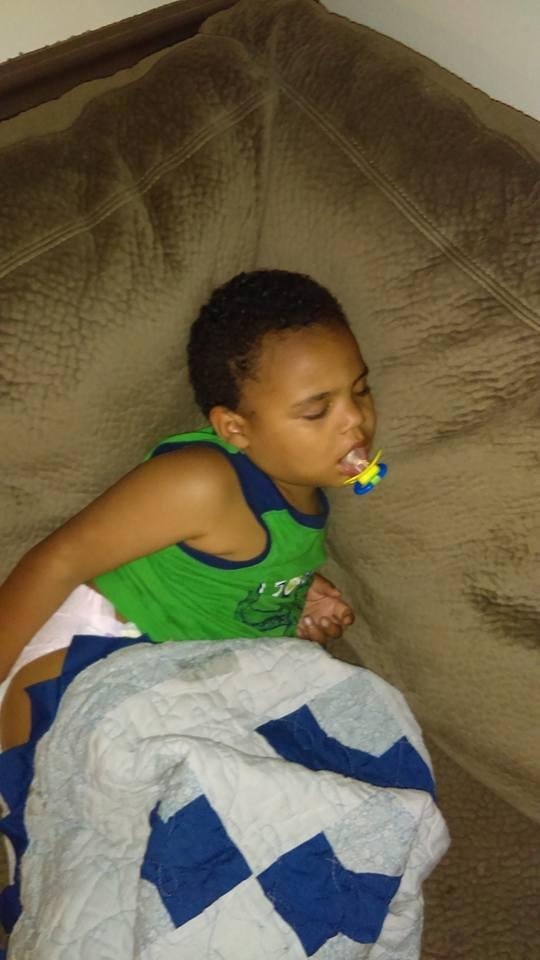 My youngest grandson BRAXTON. I voted for Trump and I am not a racist!!!!!!!!