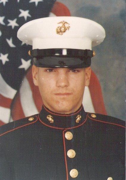 My Marine. August 1983 Robert T. Bye taken at Paris Island. Rob served 6 years active duty Marine Corp after discharge served another 14 years in the Army Reserves stationed out of Fort Indiantown Gap, PA. He was killed Jan