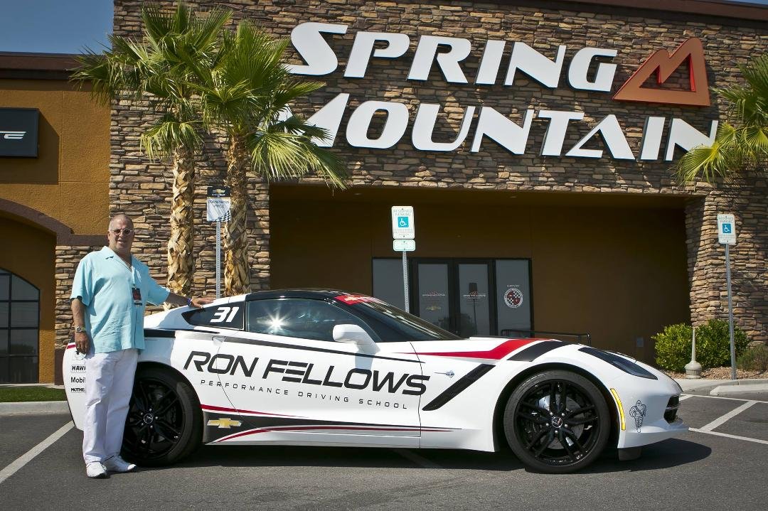 Racing at Spring Mountain Racing School outside Las Vegas
