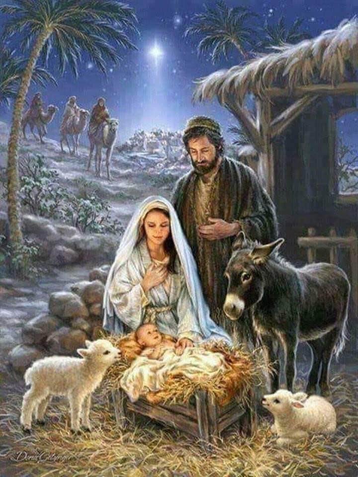 As I child, I would lay down “under” our Christmas Tree and admire the Manger Scene my Dad created. So many wonderful memories!!! As an adult, I’m still in awe of how Mary & Joseph journeyed so far, couldn’t find a place