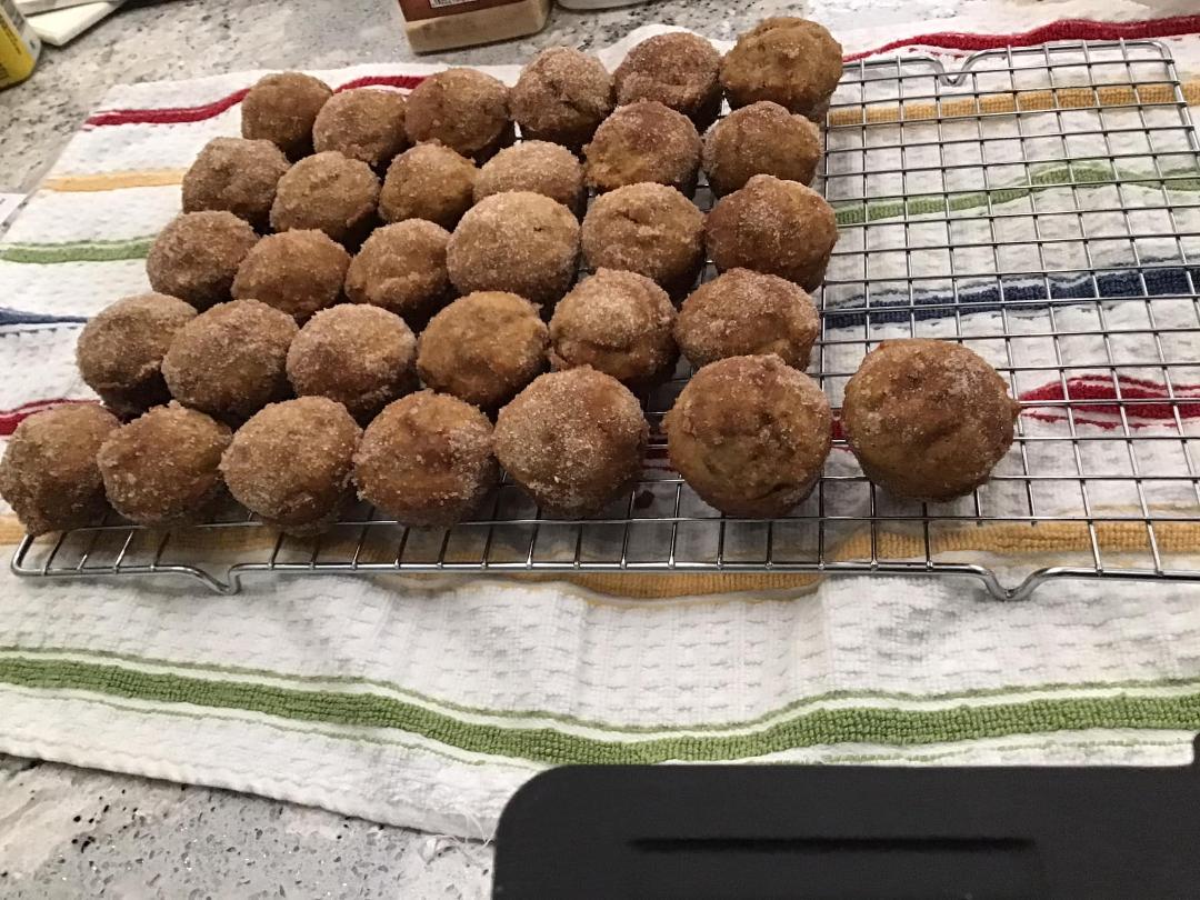 Afternoon project, apple cider muffins.