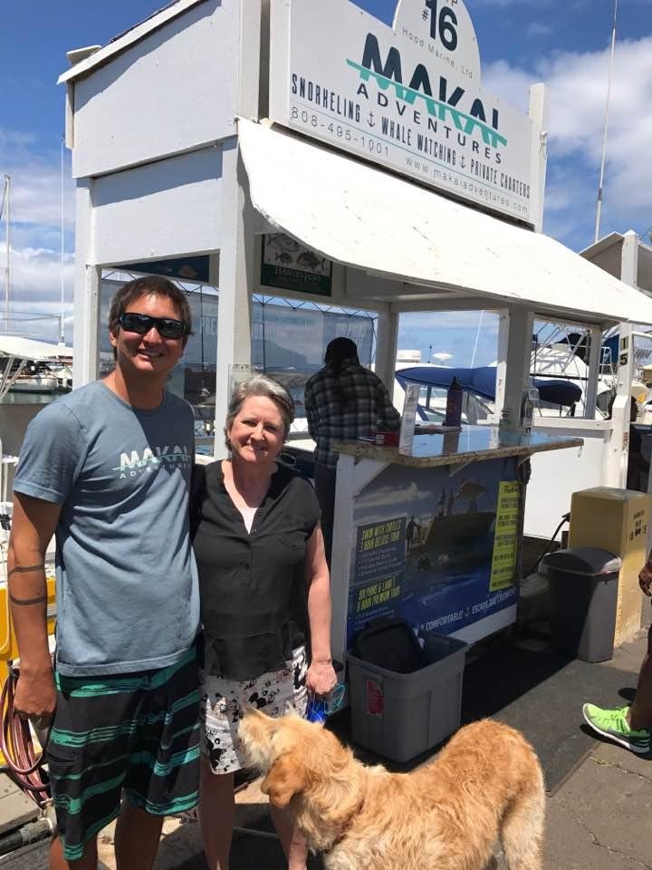 Visiting Melissa's cousin, Keao, at his Makai Adventures company.