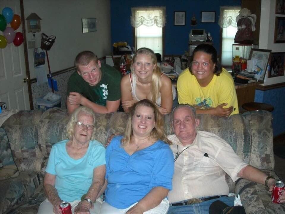 Great pic of Sharon and her parents and of course our children