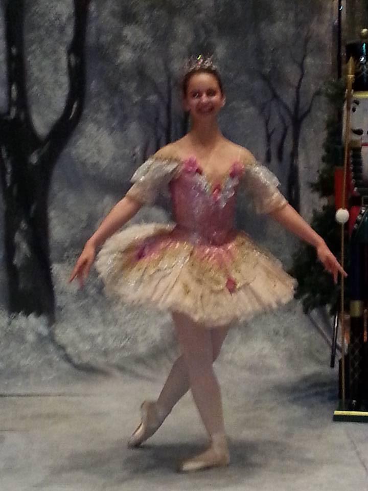 Waiting to see the Nutcracker with my sister and friends