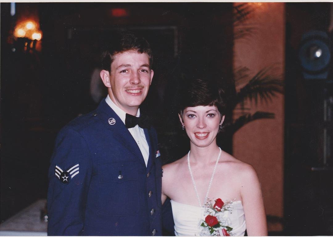 Me with my first husband, Mark Malone. USAF Dining Out