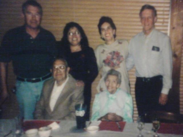 My mom and dad at dad's 90th birthday party!