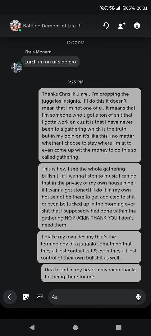 This is my group chat thru the PS4, this is the last name that it's going to be.   Read the comments carefully, cuz I mean wat I say. May God bless me for my decision.