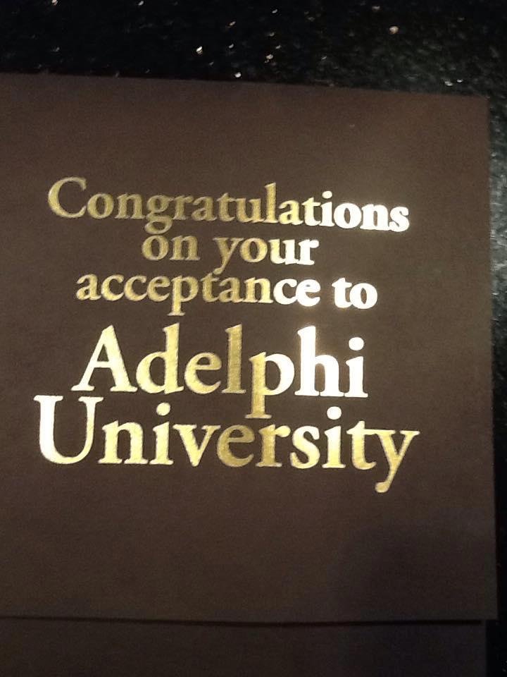 Grad school acceptance #1. 11 more to go
Congrats Erika