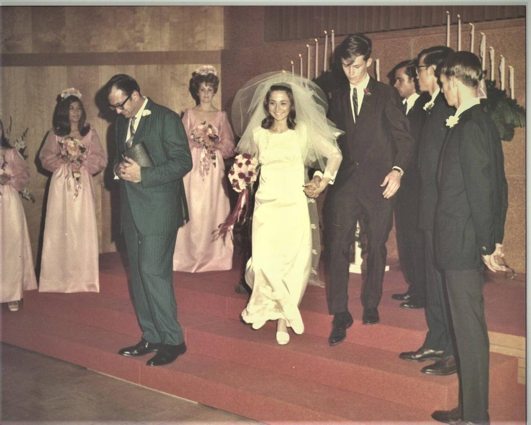 Happy Anniversary to my bride of 48 years, Lynne Elliott.