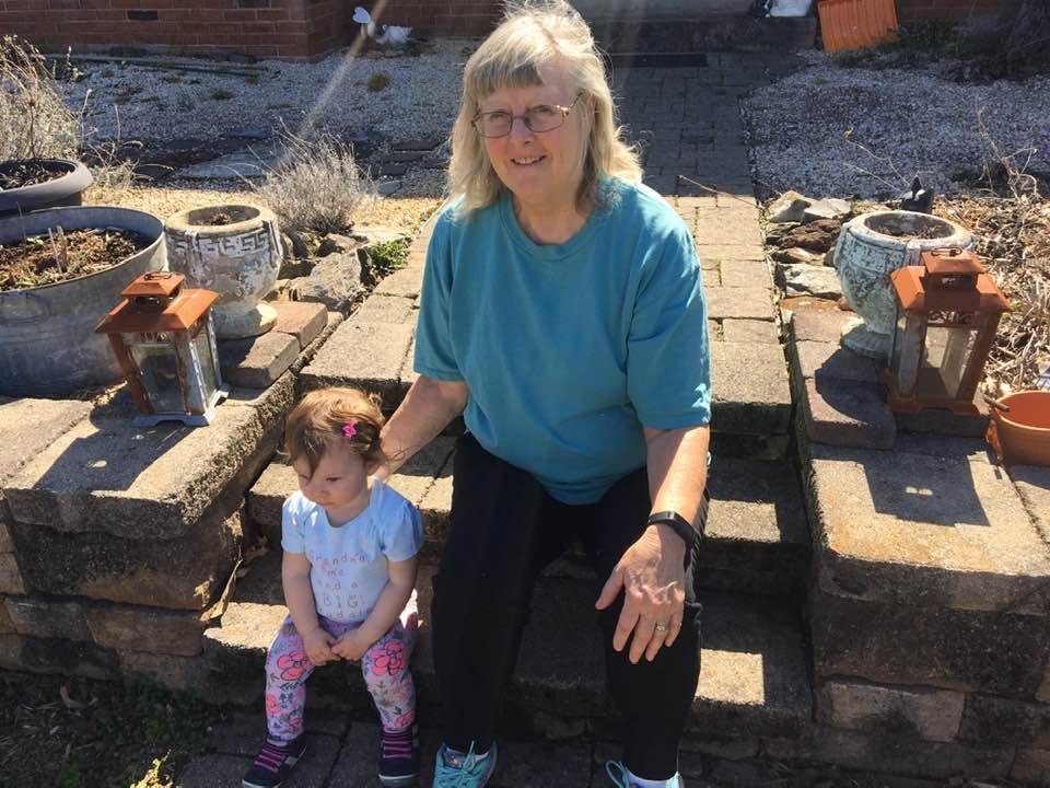 Ella and Mawmaw enjoying this beautiful weather.