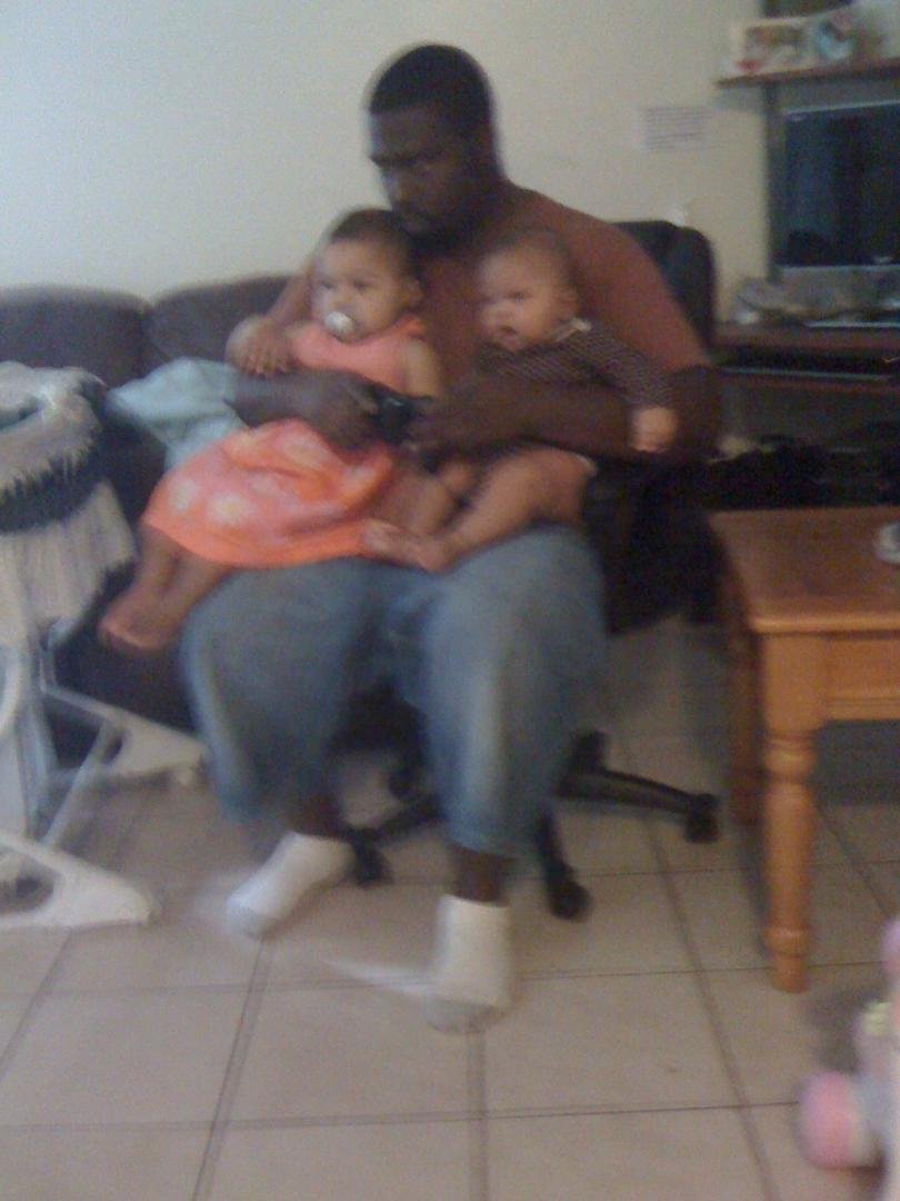 David and his two little munchkins, as babies.