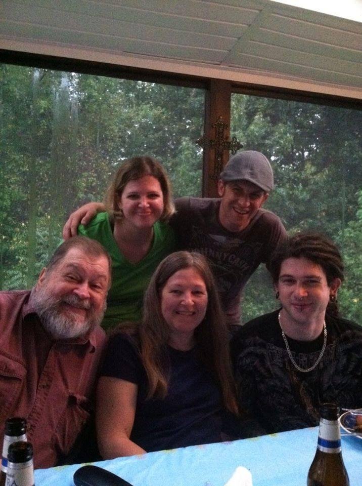 I have finally got my wife Wanda to make her own FB page. Now I can show her off to everyone. We will have been married 38 years on April 30th. Here are my three children with my wife last year. I have since lost the be