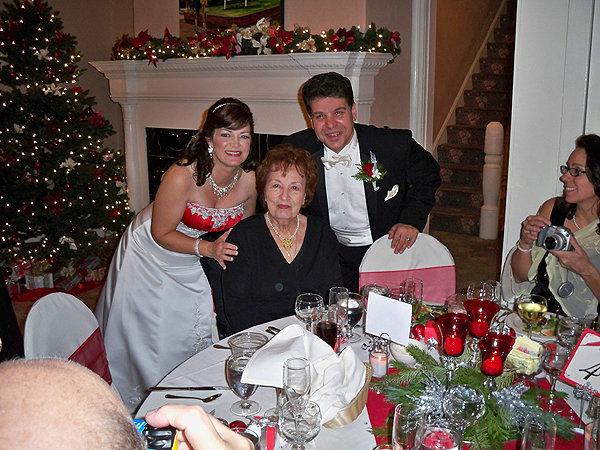 My beautiful mamma mia Adriana, between the bride & groom at Peter & Laura Caminiti's wedding this past weekend.