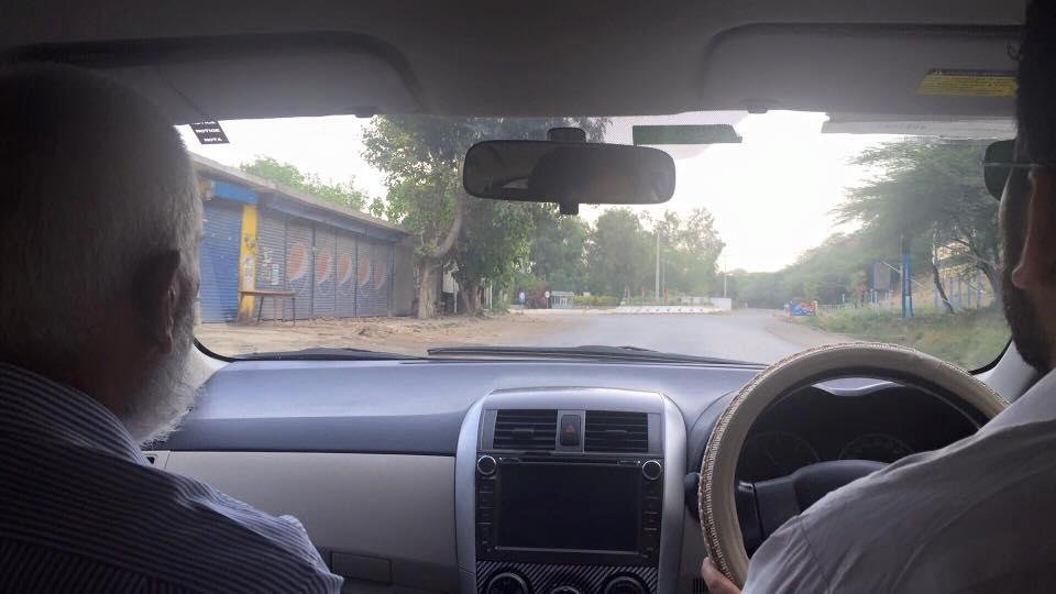On my way back home.