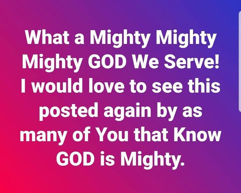 God is good. All the time