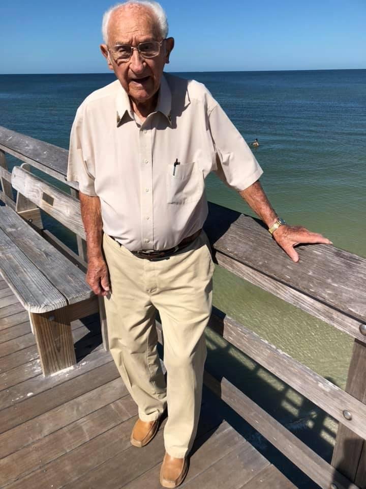 Here’s my Father in Naples, Florida. Still going at 94, soon to be 95