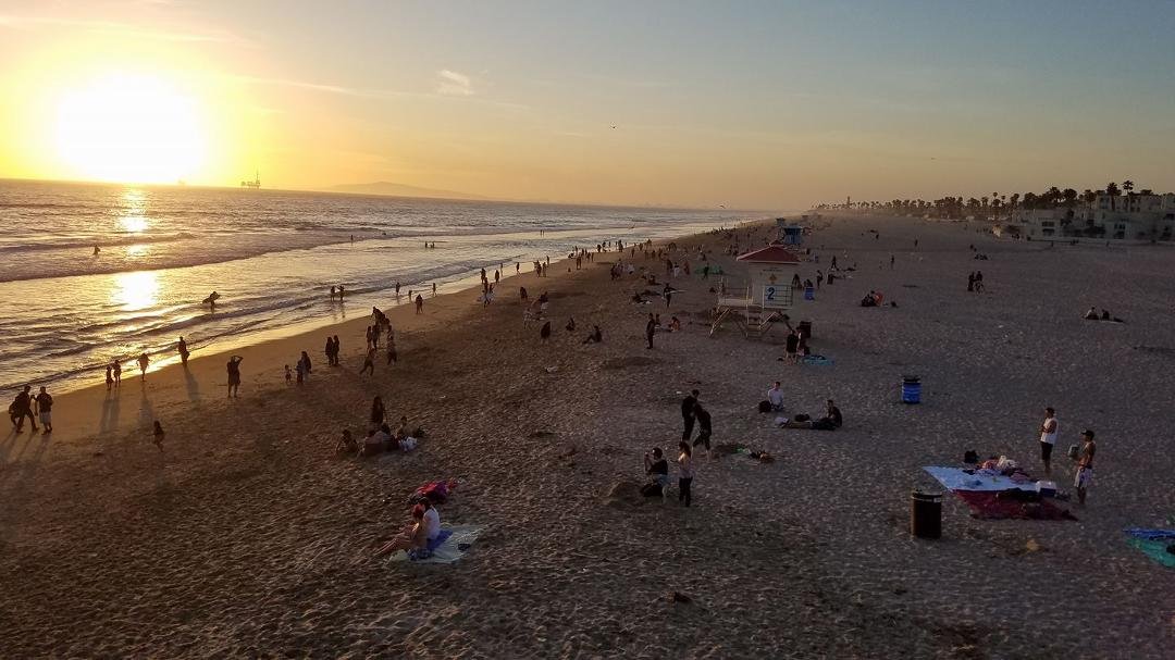 Starting to look like summer in Huntington Beach.