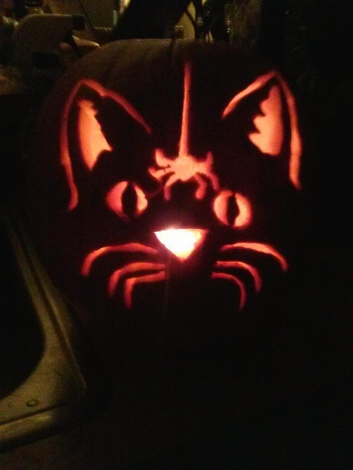 Kay's first pumpkin