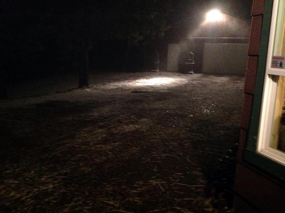 Oh my goodness, our first snow!