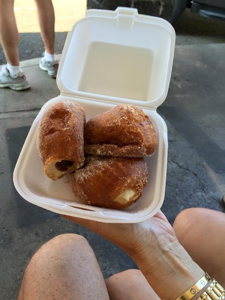 The best malasada's from Leonard's Bakery. Honolulu 's famous these are the best for your waistline