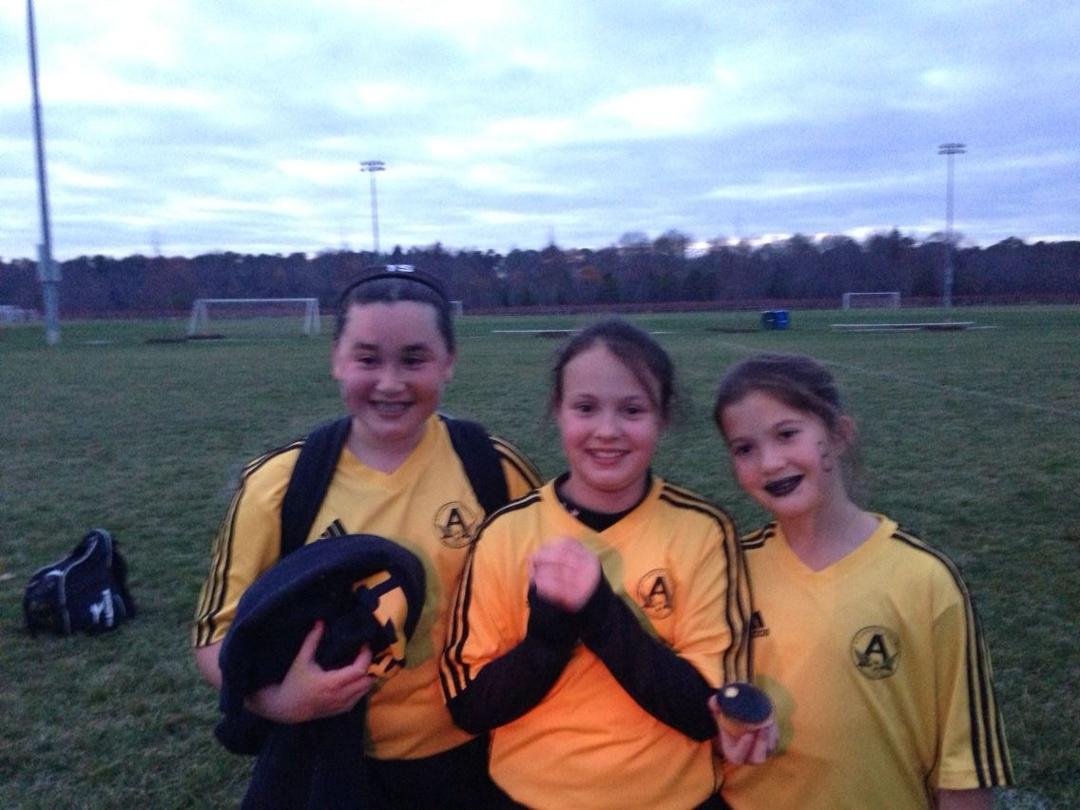 The last soccer game & the champs!! 
Great job