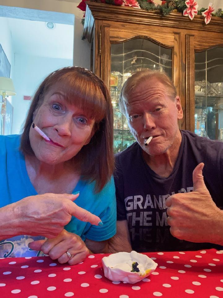 Our 4 year old grandson made us an ash tray for 'Grandparents Day.' Thanks Jett!