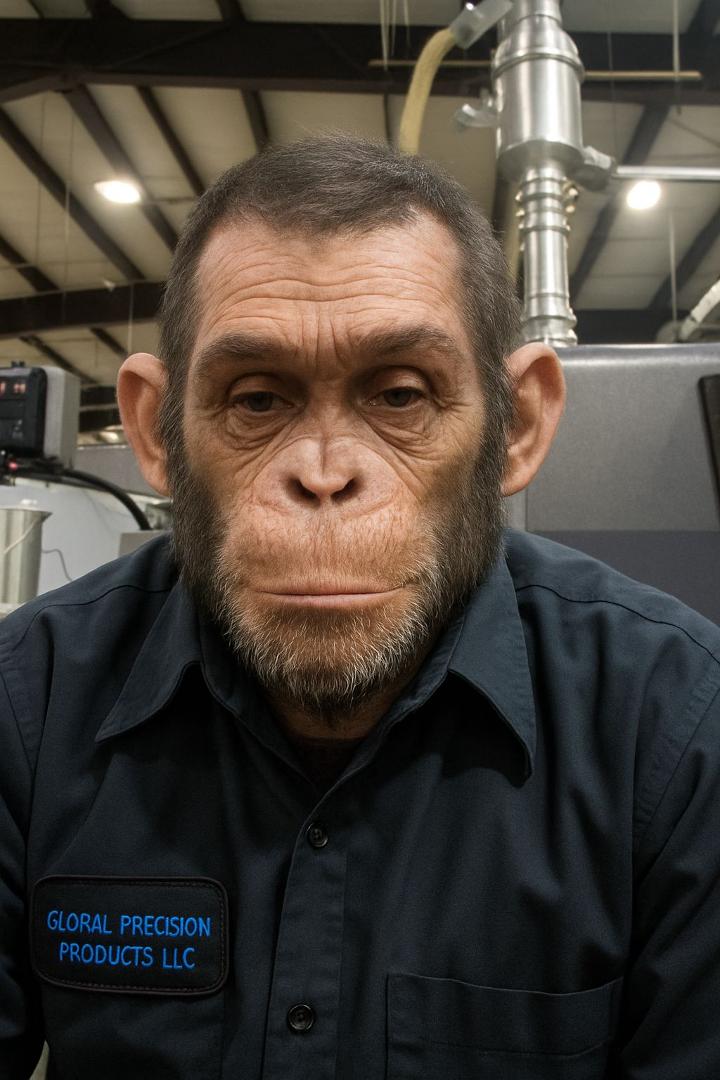 I turned myself into a chimpanzee