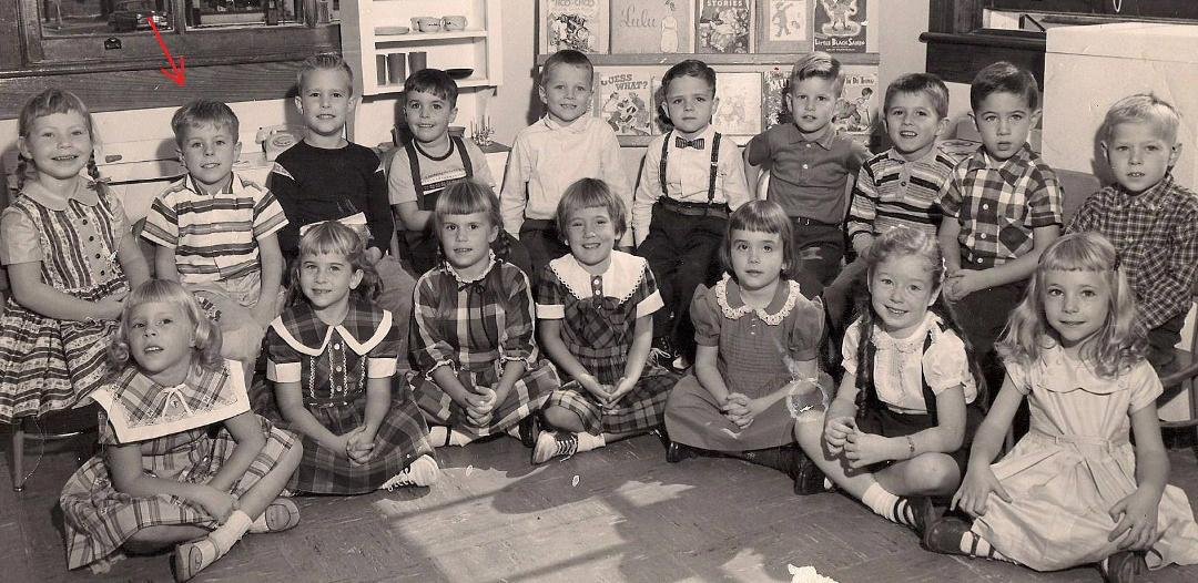 My Kindergarden class at Deepwater Elementry School, circa 1957-58