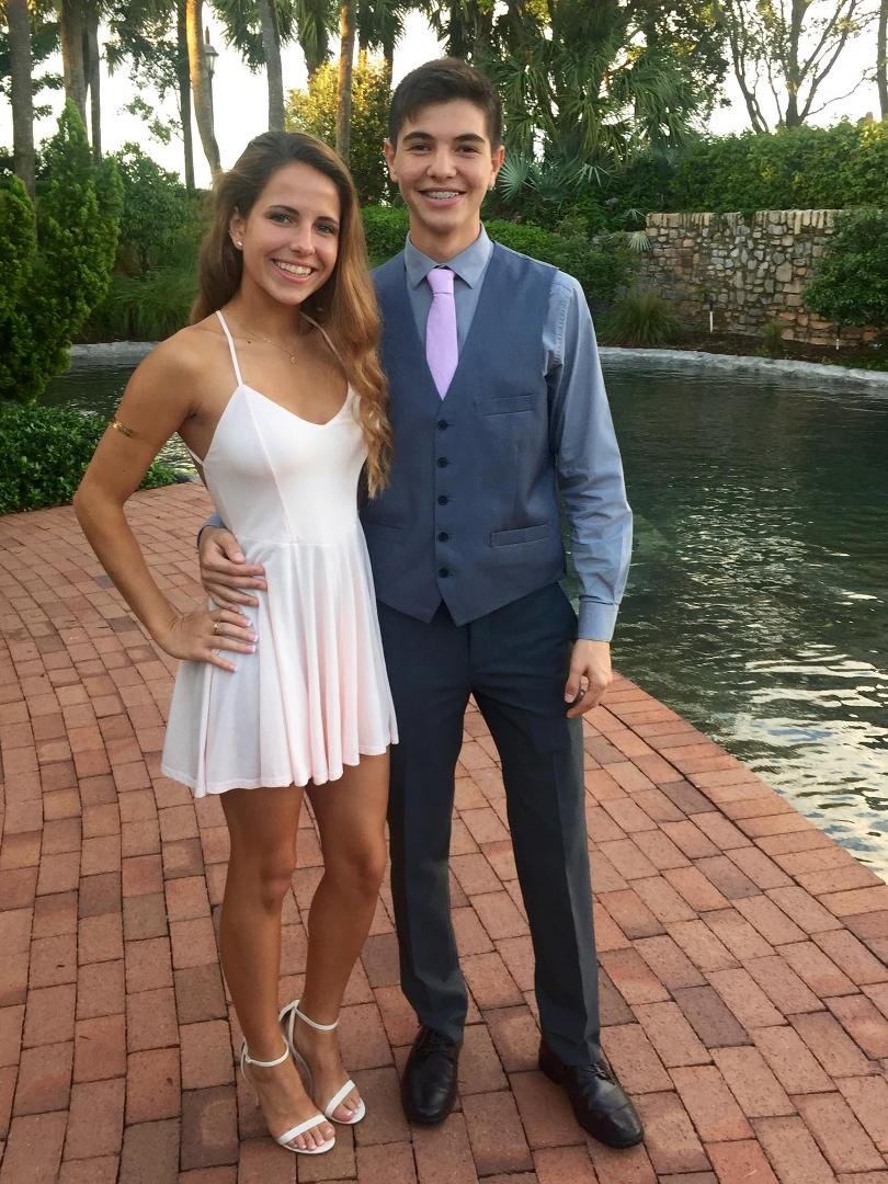 Natalie and Santi at Homecoming a few weeks ago.