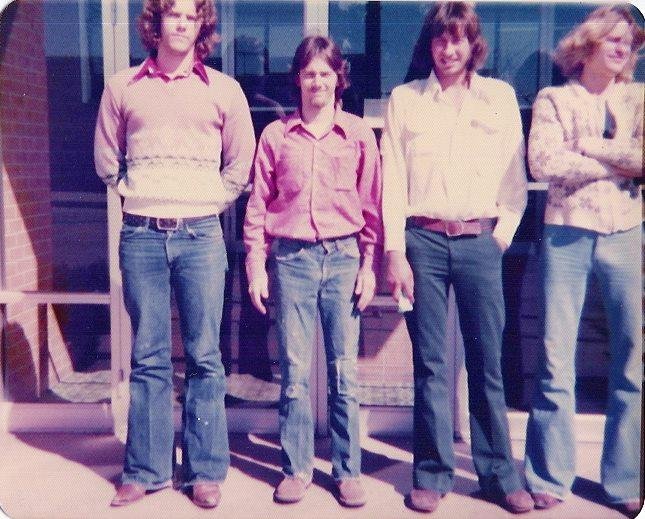 Last day before Keith, Larry and myself leave for boot camp. Mike Stockert didn't go but he was right there with us. 
.... that gig line was a disaster from the start.