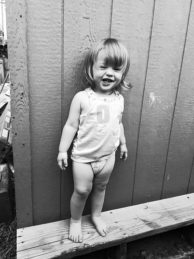My granddaughter violet my pride and joy